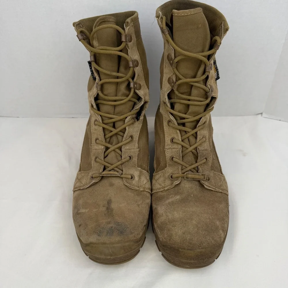 Rockrooster Mens AB5010 MGDB 8in Coyote Tactical Combat Boots Brown EEE 10.5